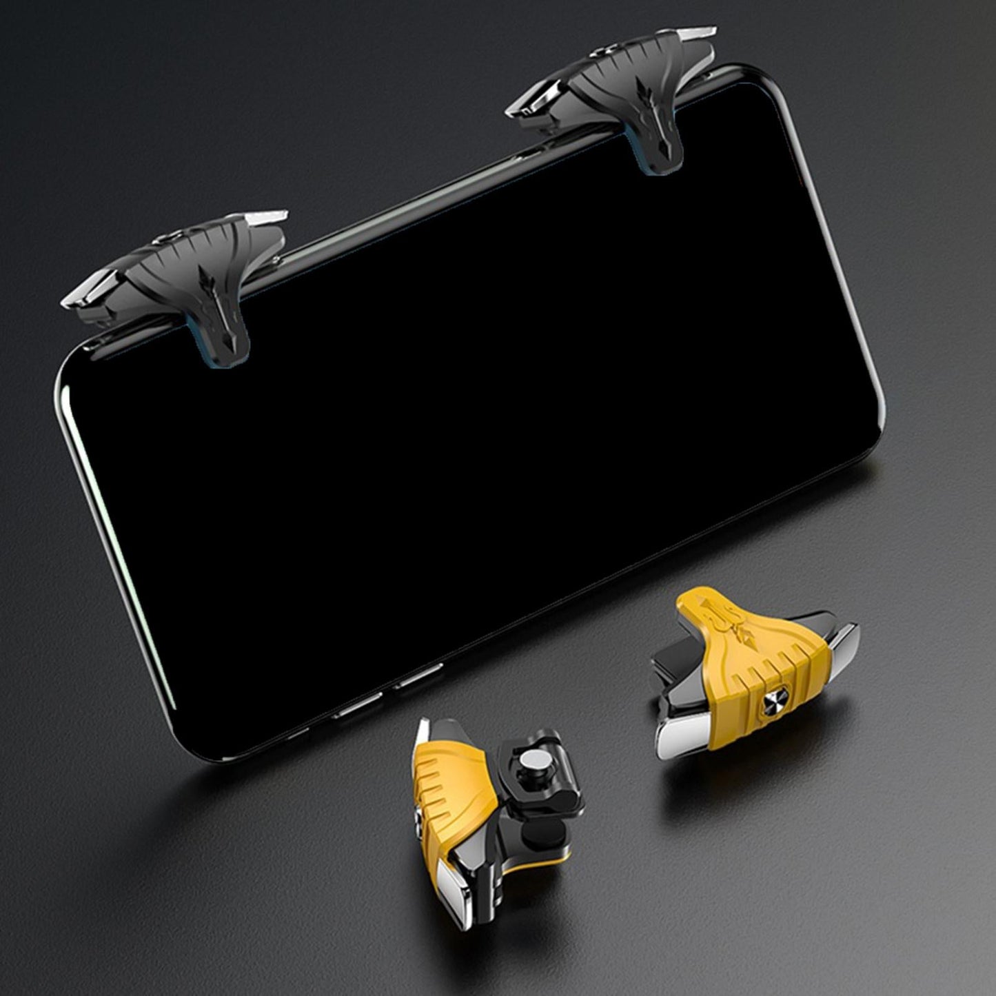 Gaming Pad Controller L1R1 Keypads Sensitive Buttons Joystick Yellow