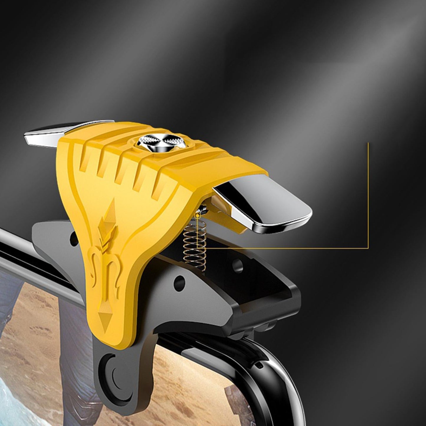 Gaming Pad Controller L1R1 Keypads Sensitive Buttons Joystick Black