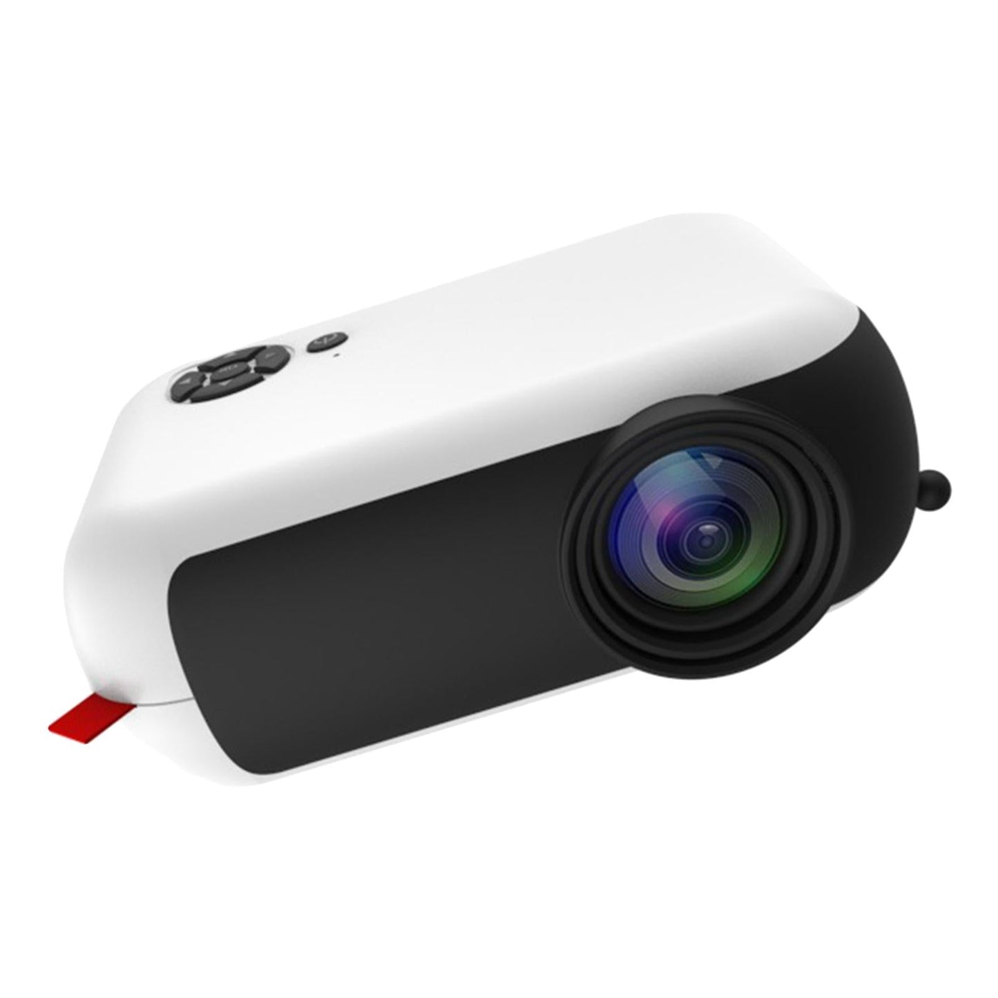 Mini Projector 1080P Home Theater Cinema Kids Gift Remote Control White