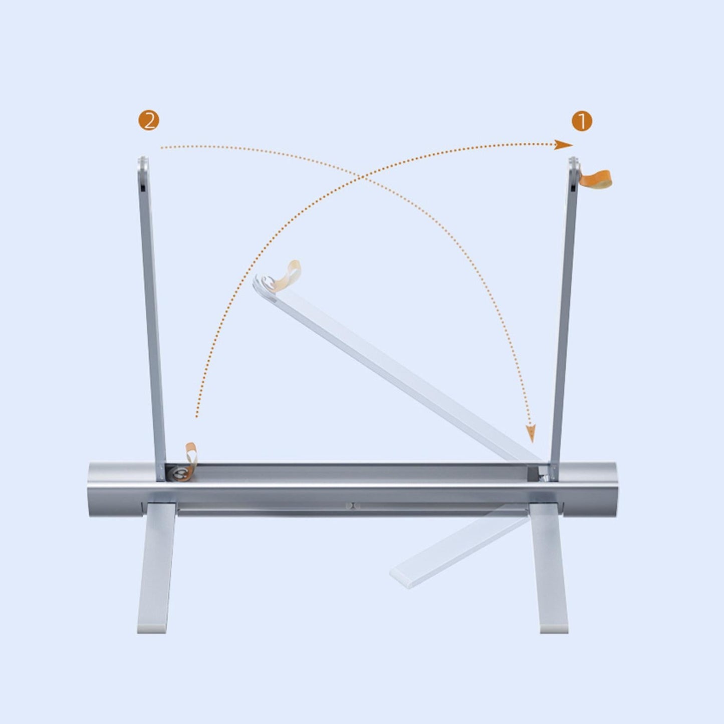 Aluminum Adjustable Foldable Laptop Stand Holder Riser for 11-17.3Laptop"