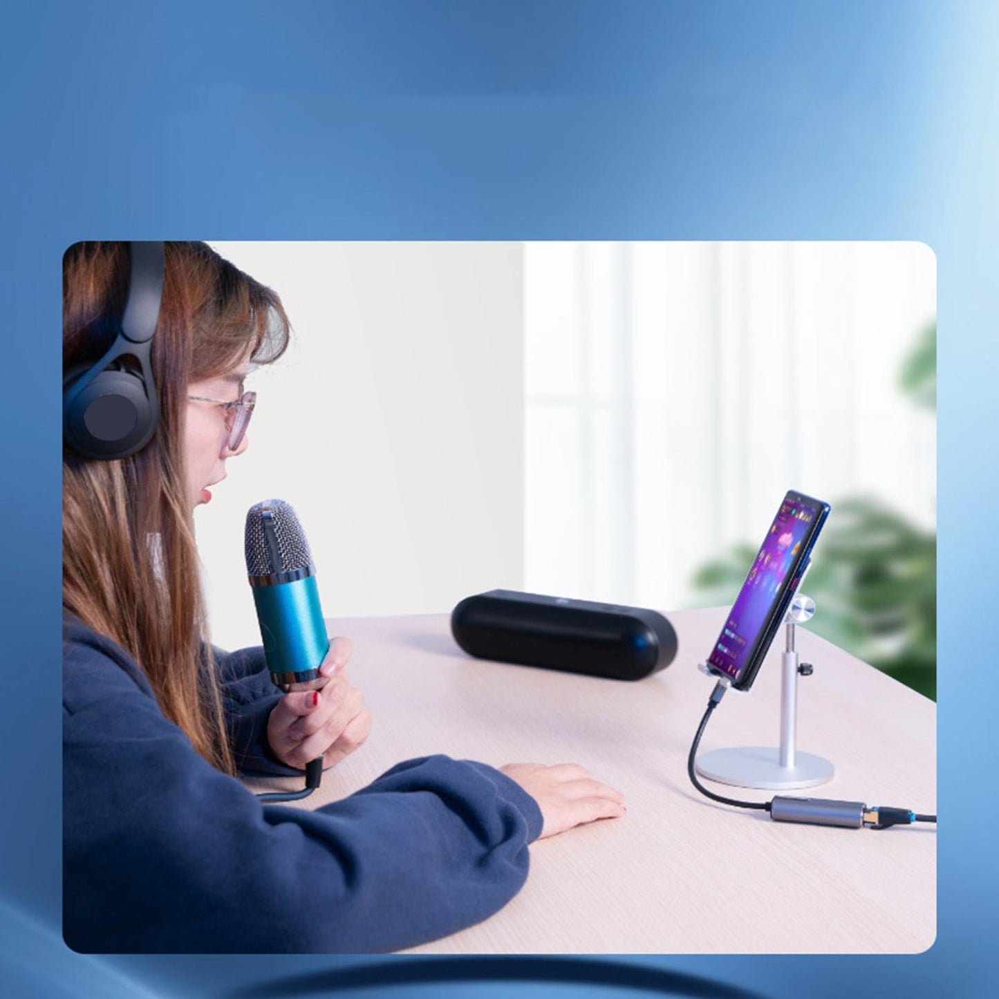 10/100/1000Mbps USB Type C Ethernet Adapter Portable Network Card Gray