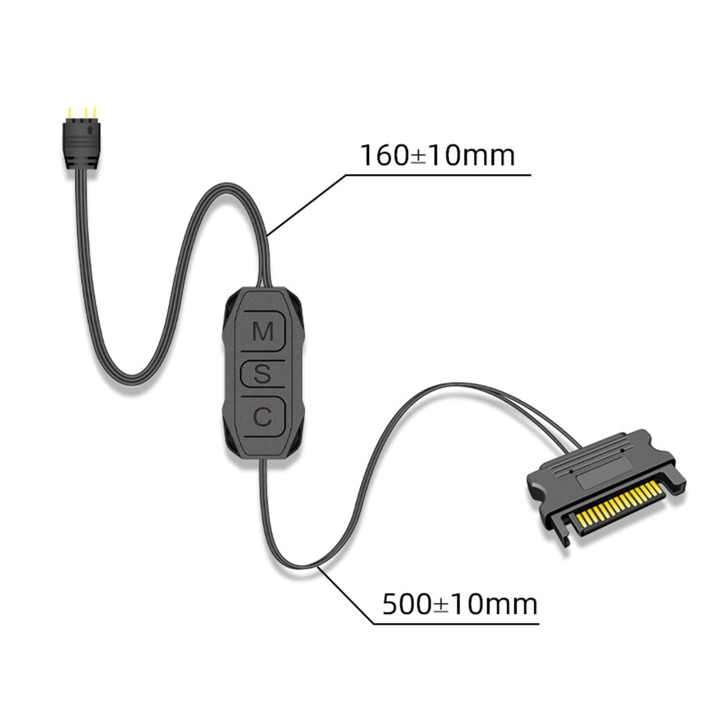 ARGB Controller Remote Control 5V USB Switch 5V 3 Needle for Chassis Fan