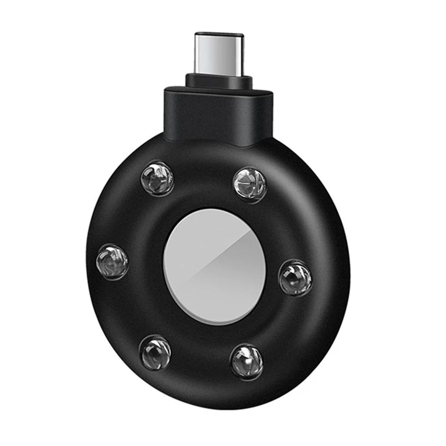 Pocket Sized Camera Detector W/LED Lights for Dressing Room Bathroom Black