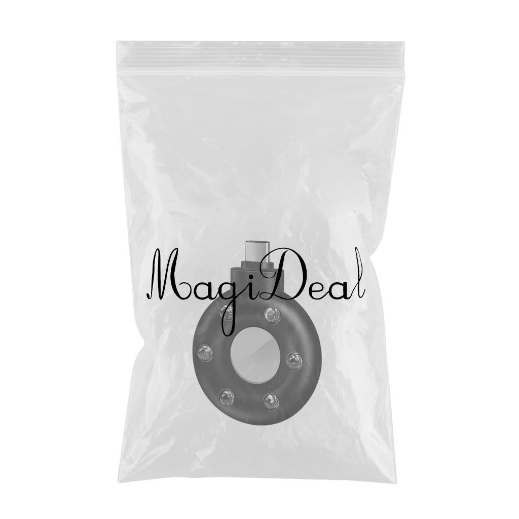 Pocket Sized Camera Detector W/LED Lights for Dressing Room Bathroom Black