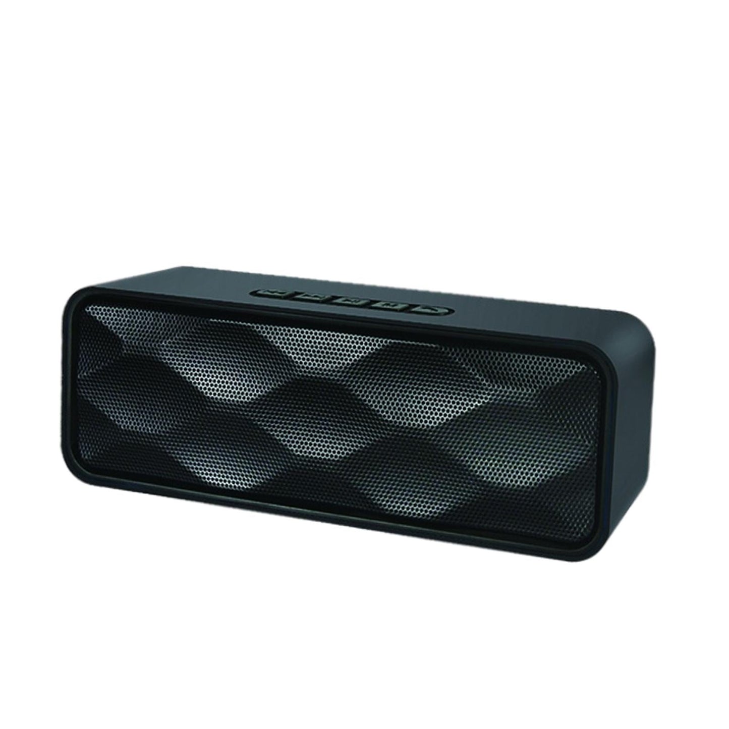 Protable Bluetooth Speaker with FM Radio USB AUX for Smartphones Black