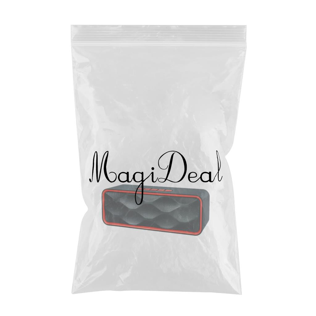 Protable Bluetooth Speaker with FM Radio USB AUX for Smartphones Red