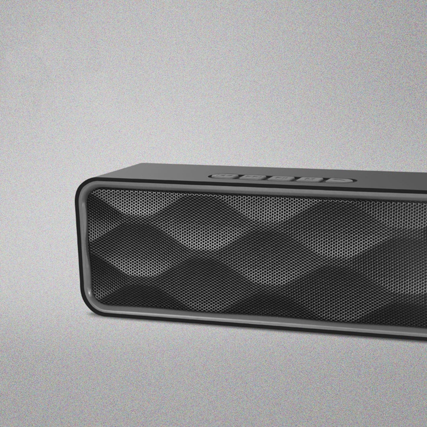 Protable Bluetooth Speaker with FM Radio USB AUX for Smartphones Silver