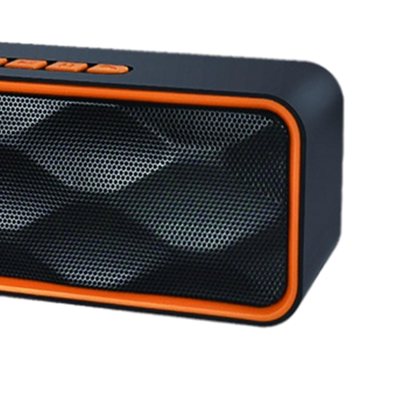 Protable Bluetooth Speaker with FM Radio USB AUX for Smartphones Orange