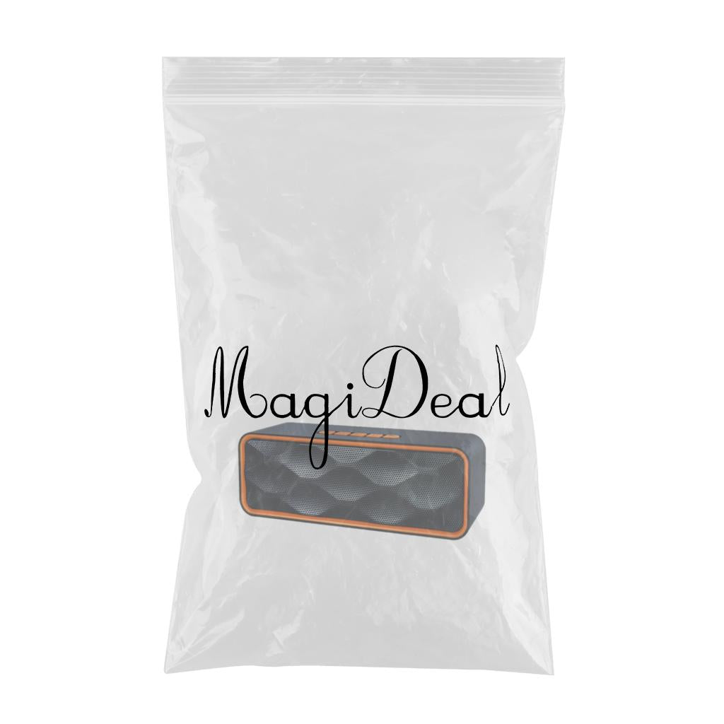 Protable Bluetooth Speaker with FM Radio USB AUX for Smartphones Orange