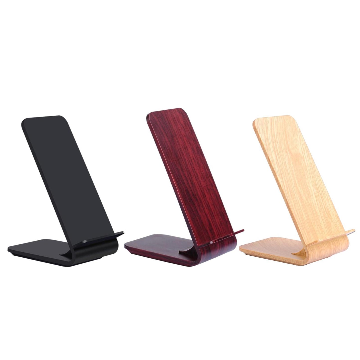 ABS Wireless Desktop Charger Quick Charge USB Cable for Mobile Phones Wooden