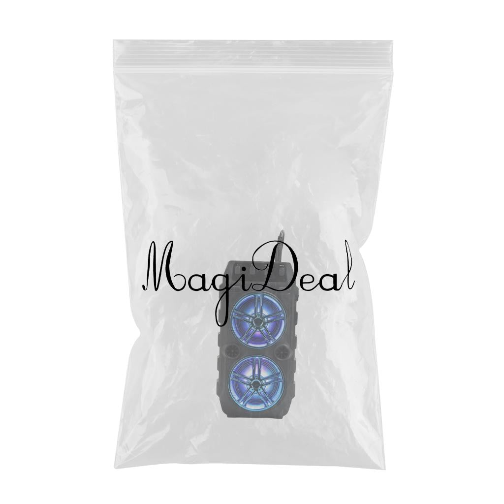 Bluetooth Karaoke Speaker USB Stereo Musical Player for Outdoor Blue