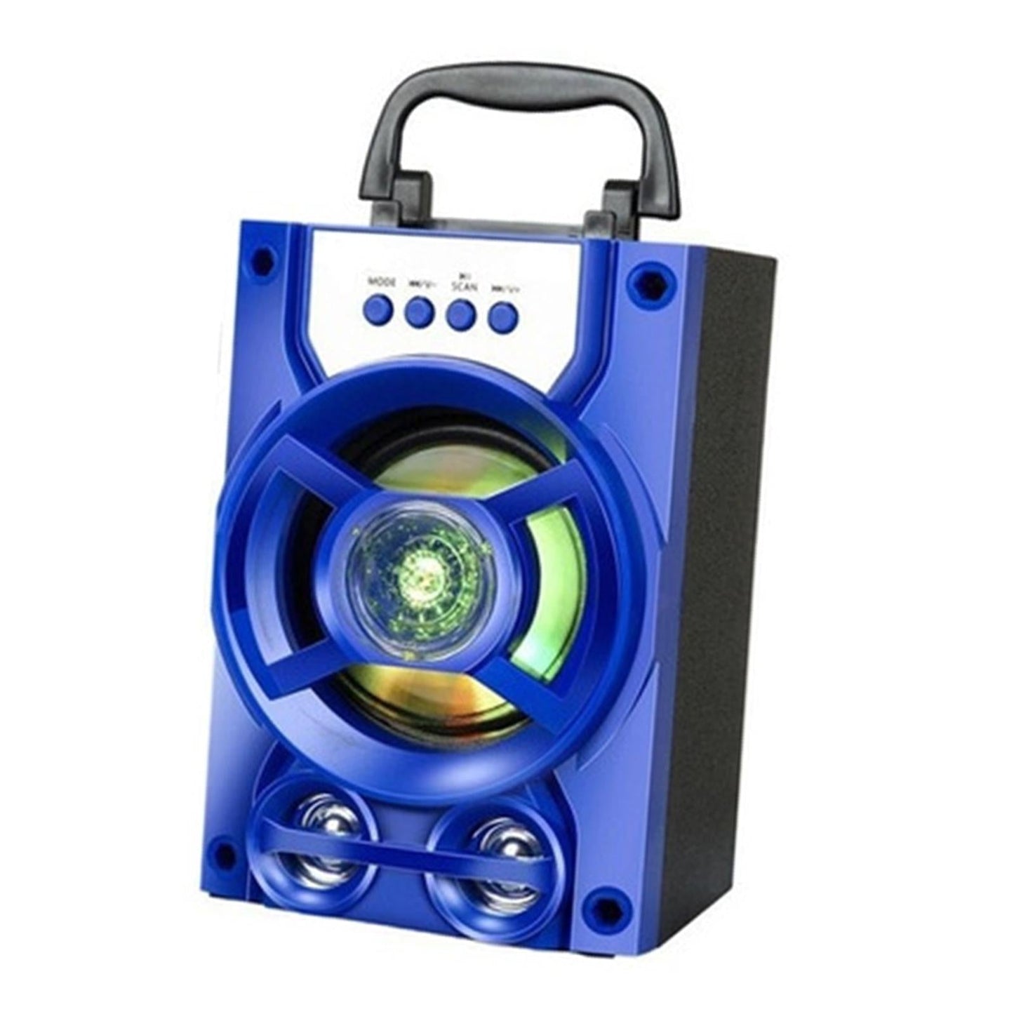 Bluetooth Karaoke Machine Speakers USB LED for Indoor Outdoor Singing Blue