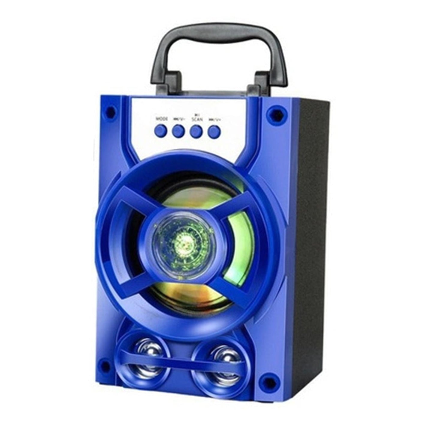 Bluetooth Karaoke Machine Speakers USB LED for Indoor Outdoor Singing Blue