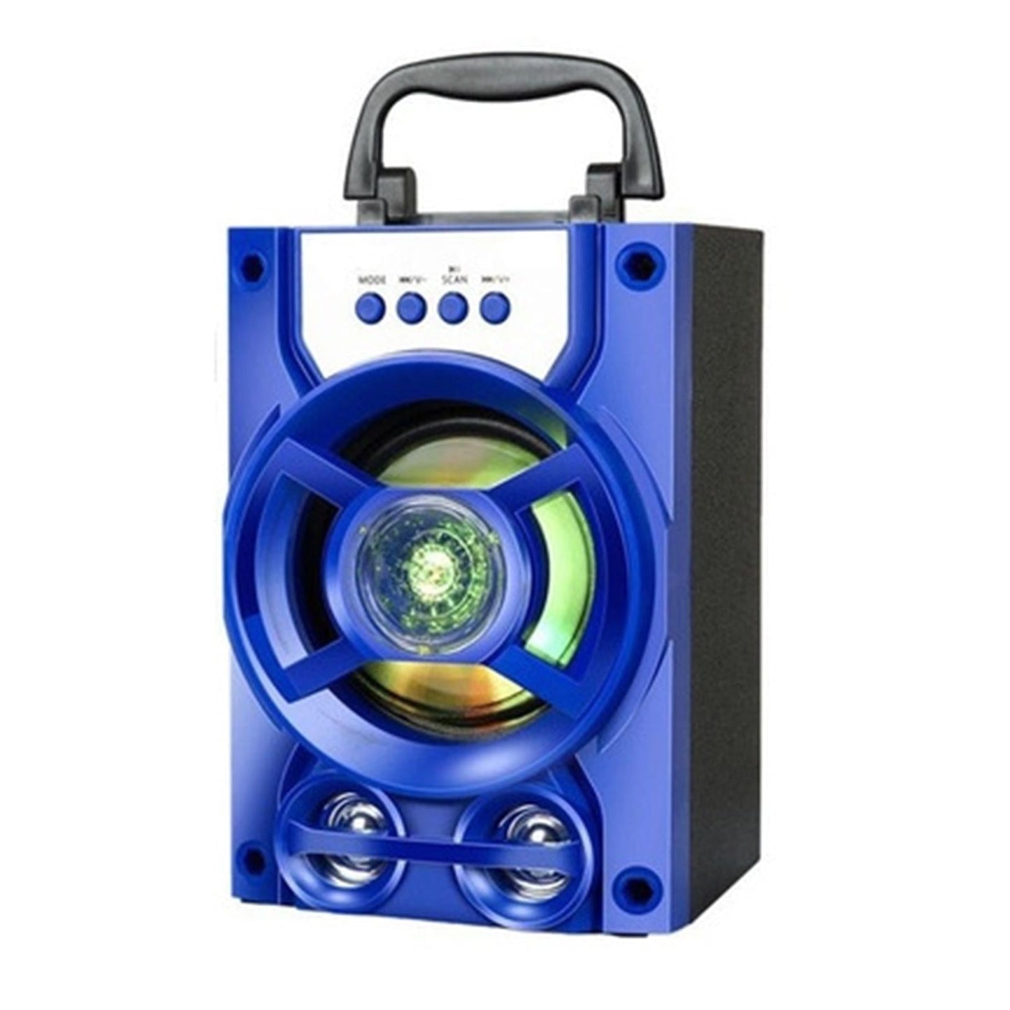 Bluetooth Karaoke Machine Speakers USB LED for Indoor Outdoor Singing Blue