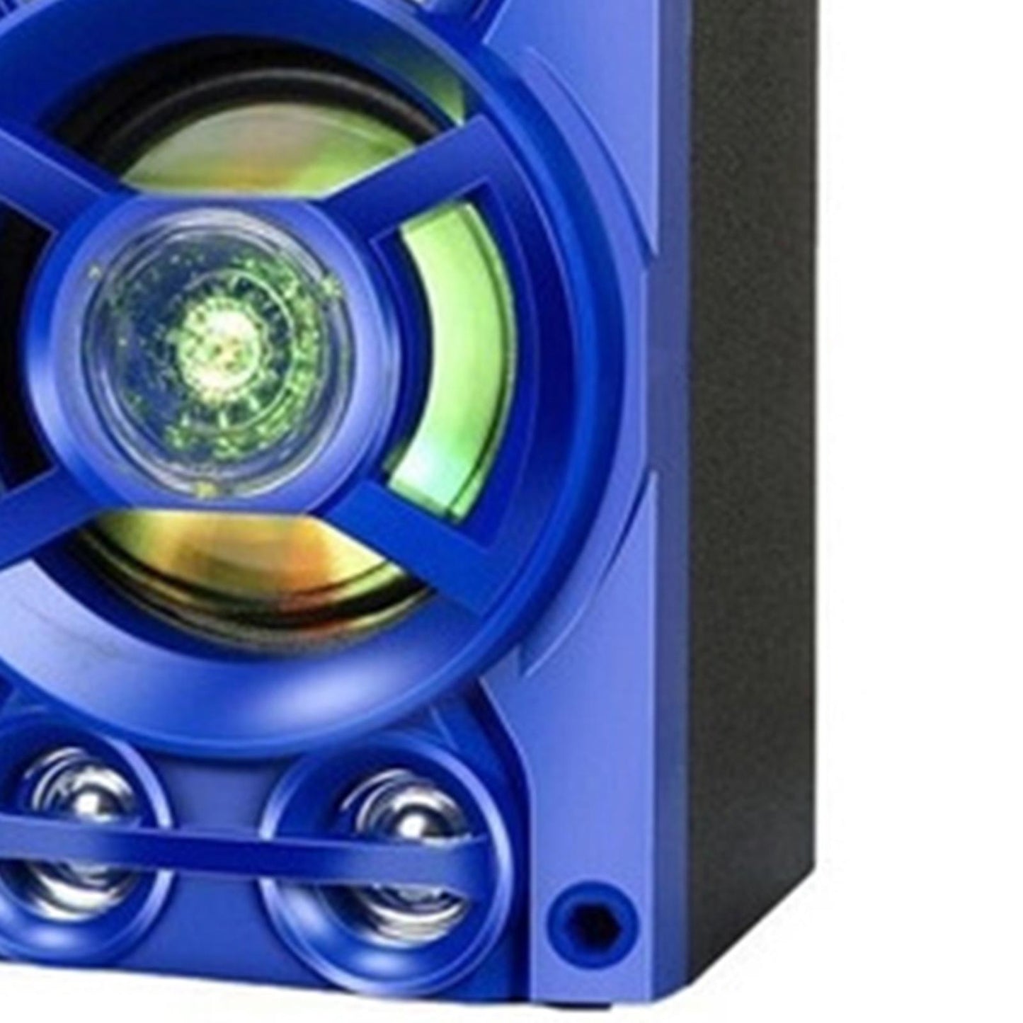 Bluetooth Karaoke Machine Speakers USB LED for Indoor Outdoor Singing Blue