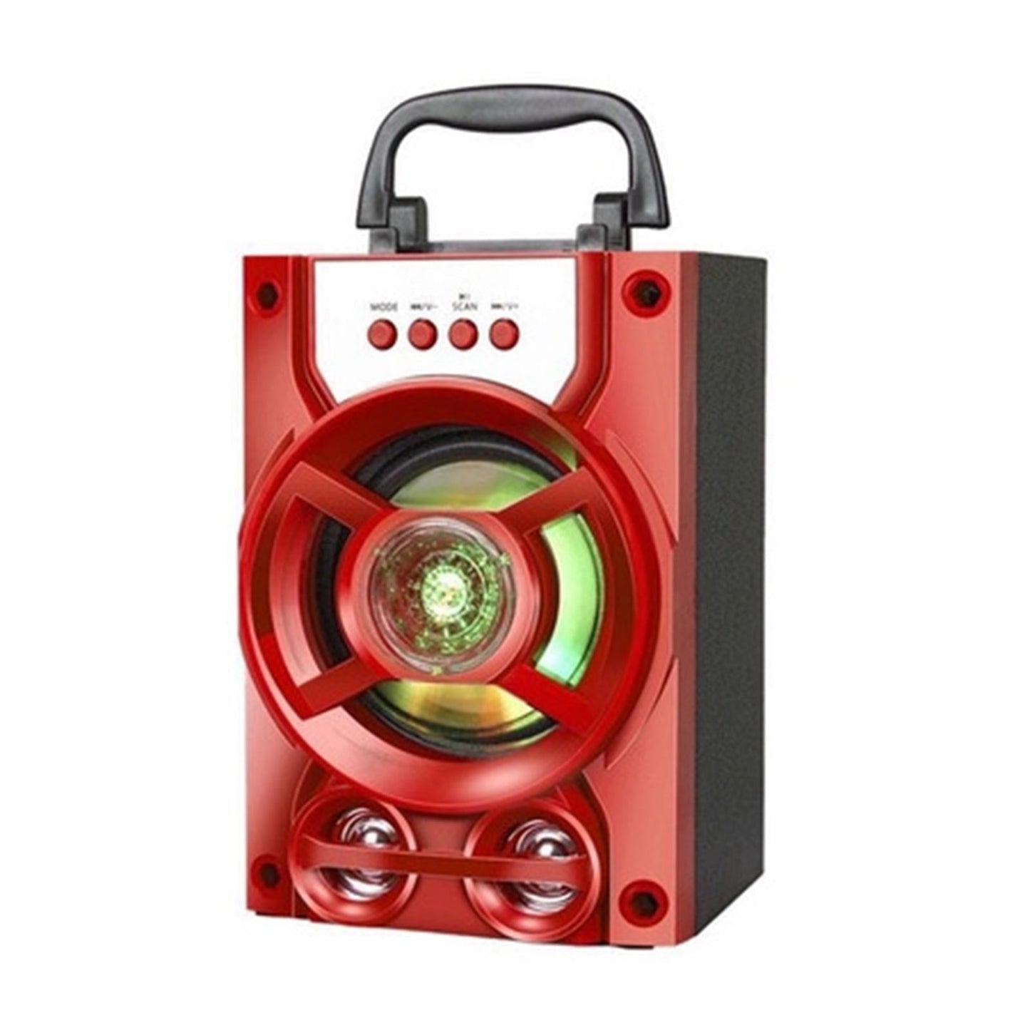 Bluetooth Karaoke Machine Speakers USB LED for Indoor Outdoor Singing Red