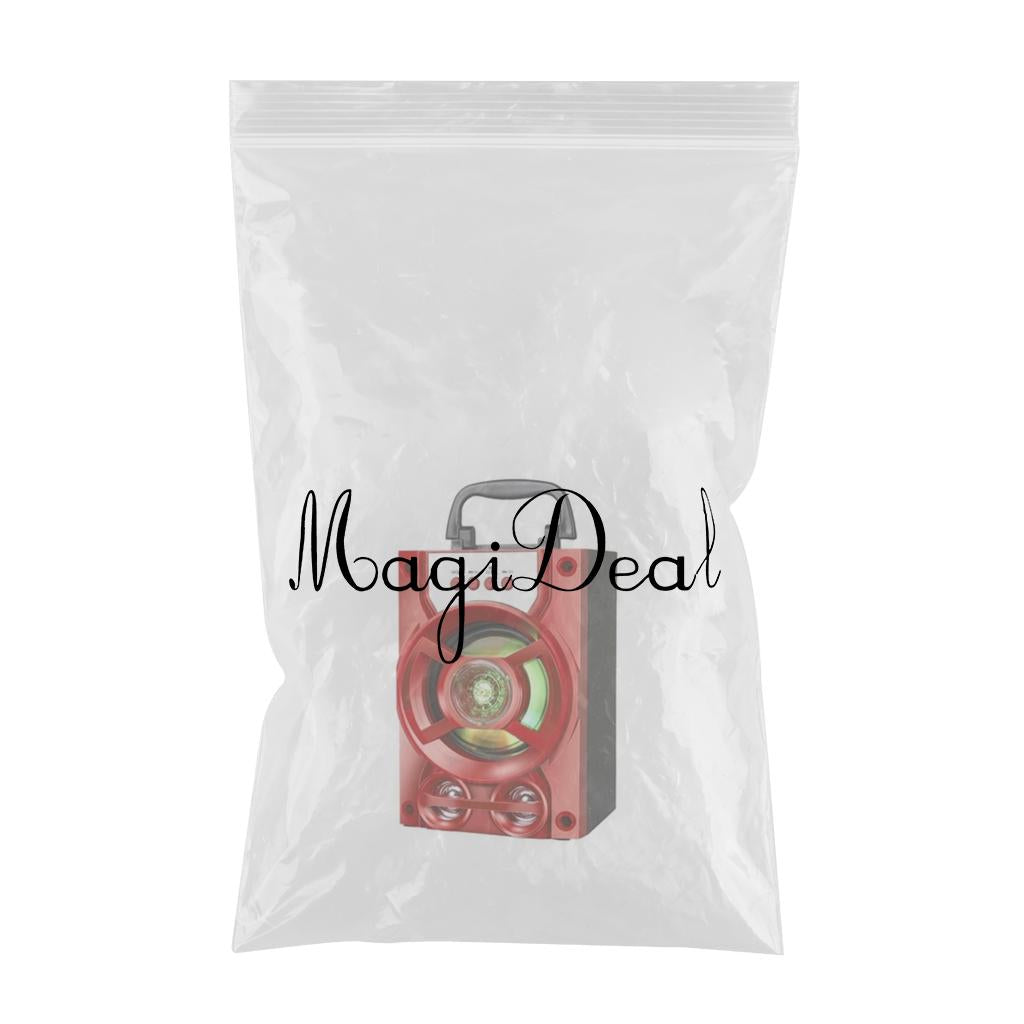 Bluetooth Karaoke Machine Speakers USB LED for Indoor Outdoor Singing Red