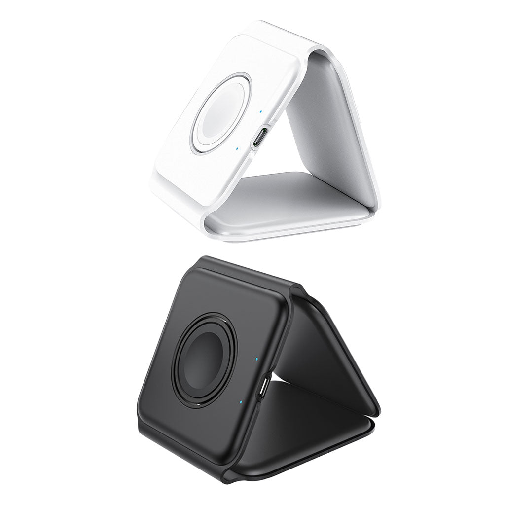 Wireless Charger 3 in 1 Charging Dock Station for AirPods i Phone White