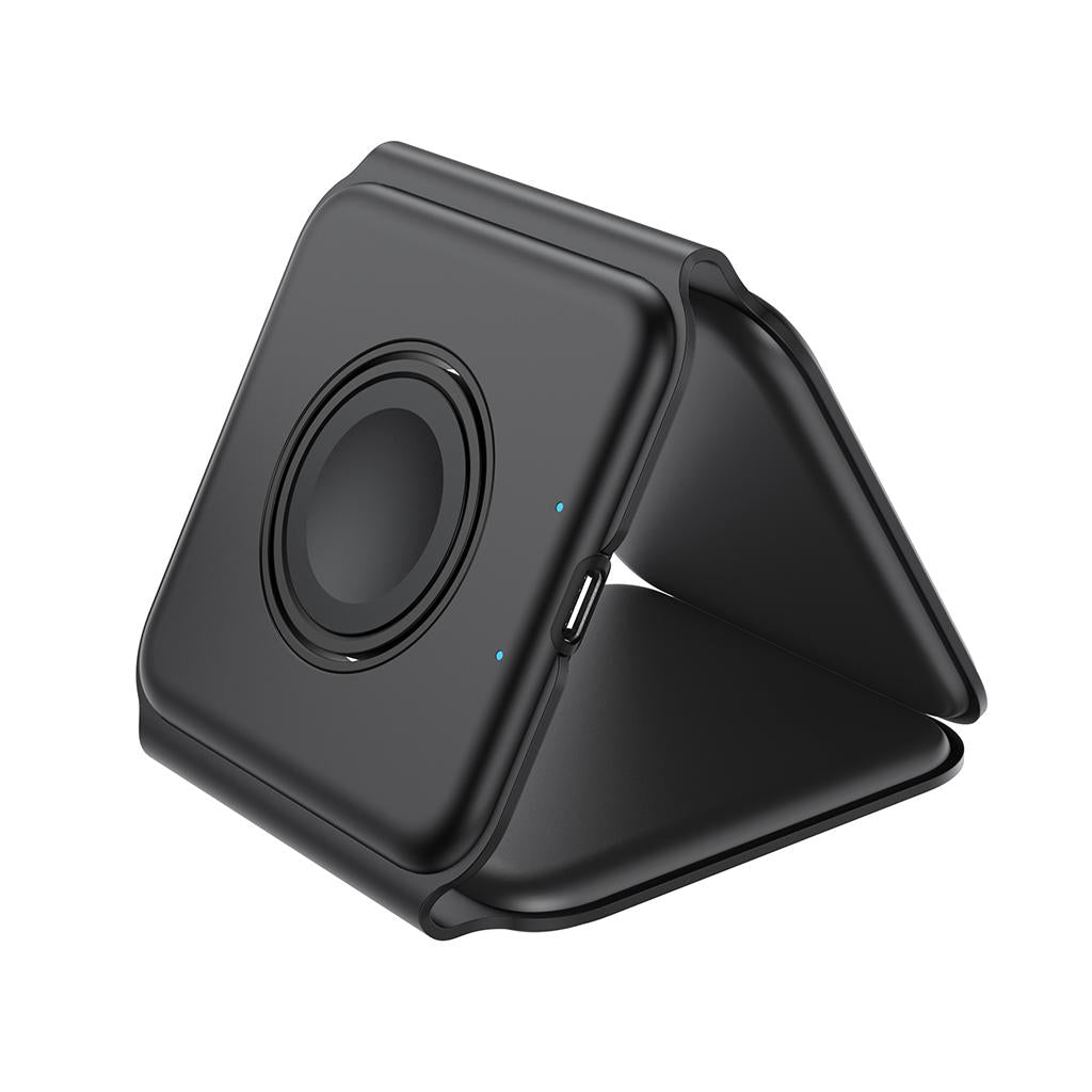 Wireless Charger 3 in 1 Charging Dock Station for AirPods i Phone Black