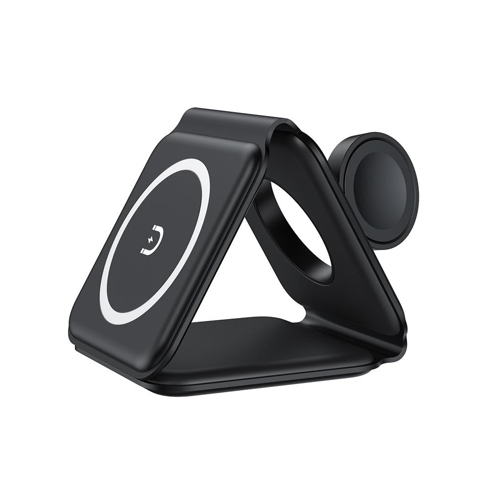 Wireless Charger 3 in 1 Charging Dock Station for AirPods i Phone Black