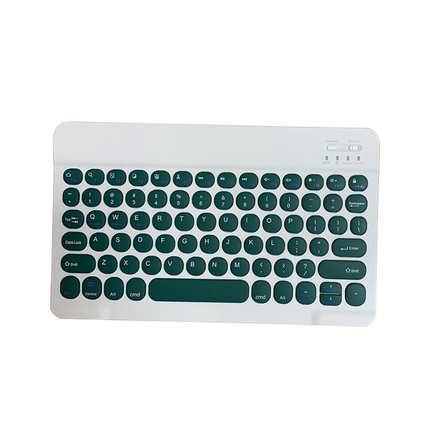 Round Keycap Wireless Bluetooth Keyboard for Phones Laptop Blue