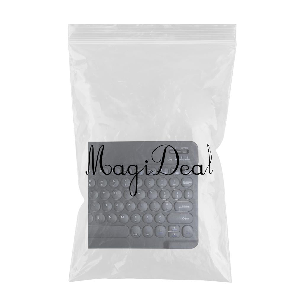 Round Keycap Wireless Bluetooth Keyboard for Phones Laptop Black