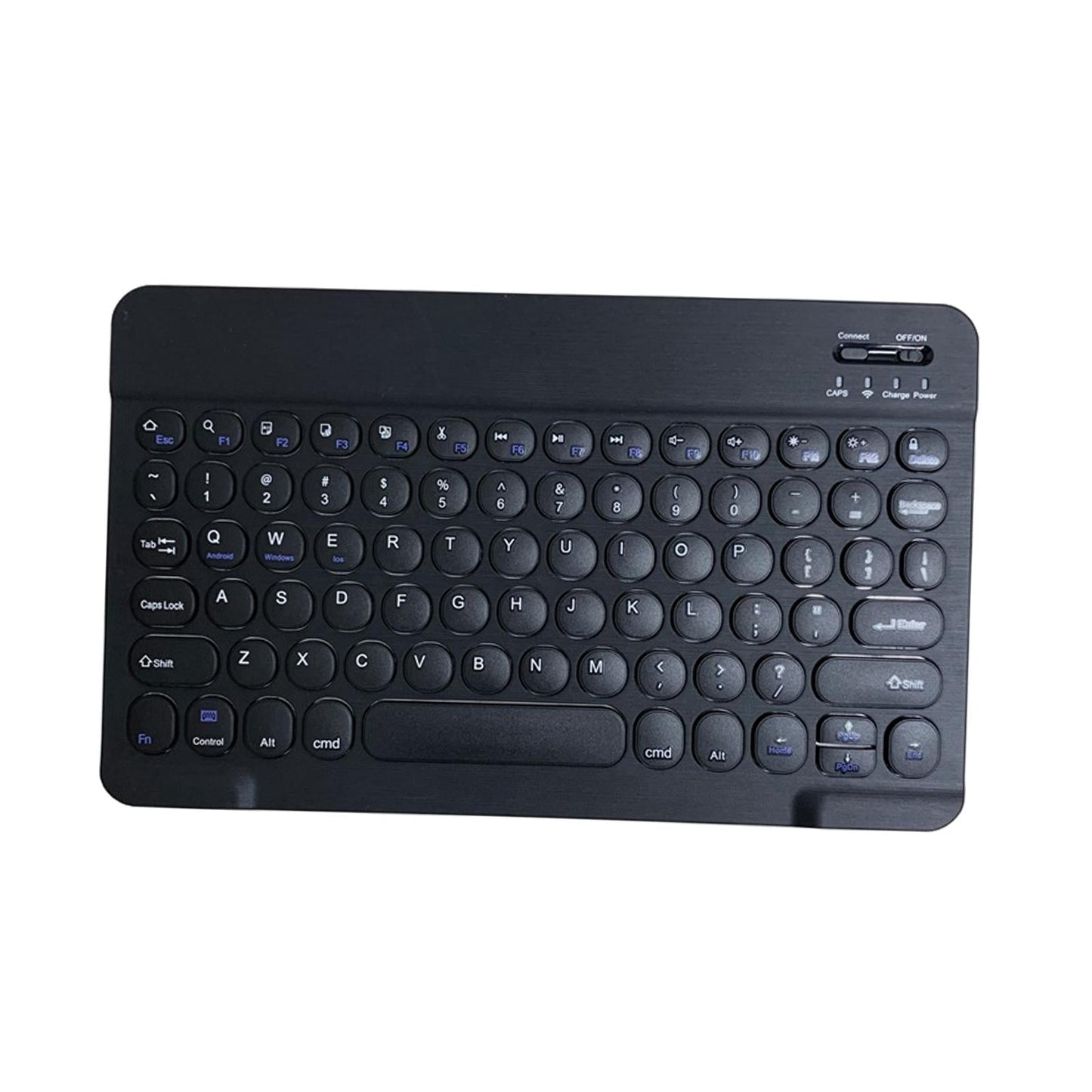 Round Keycap Wireless Bluetooth Keyboard for Phones Laptop Black