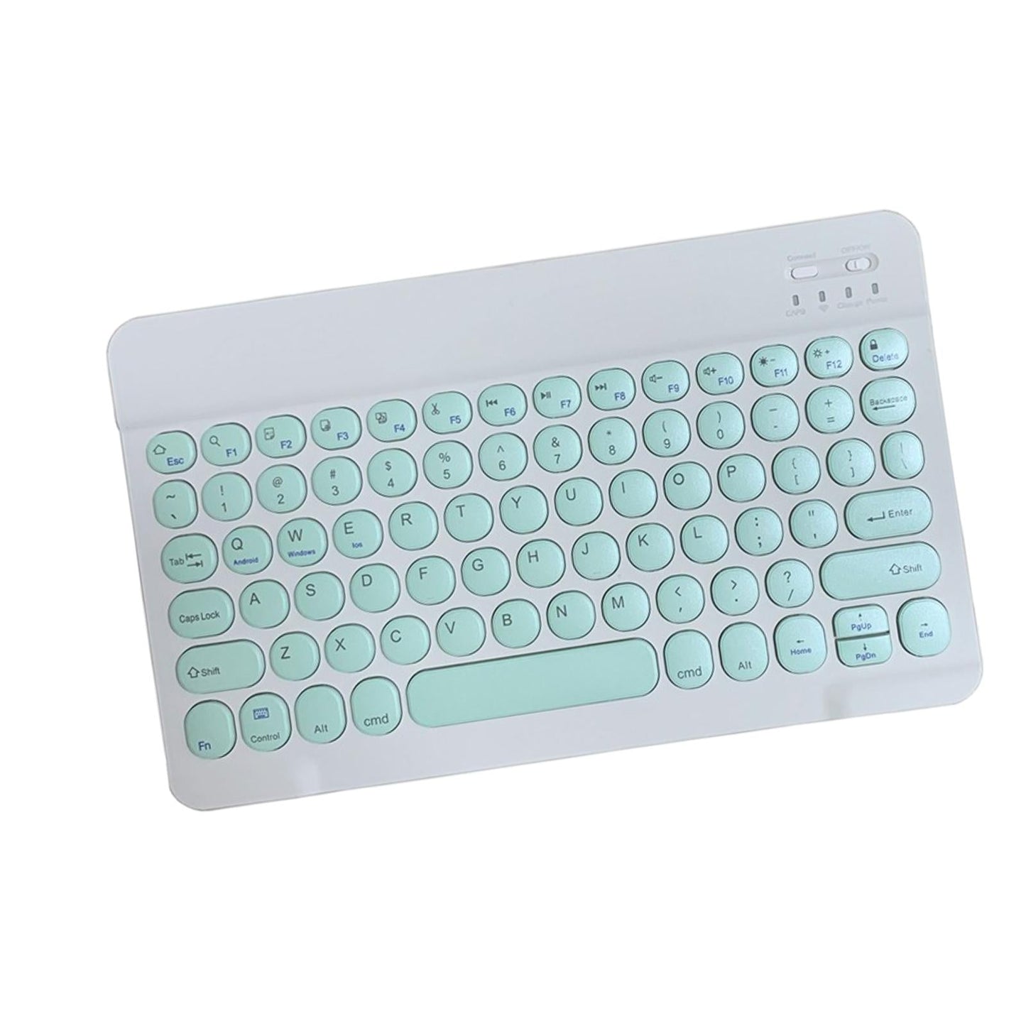 Round Keycap Wireless Bluetooth Keyboard for Phones Laptop Green