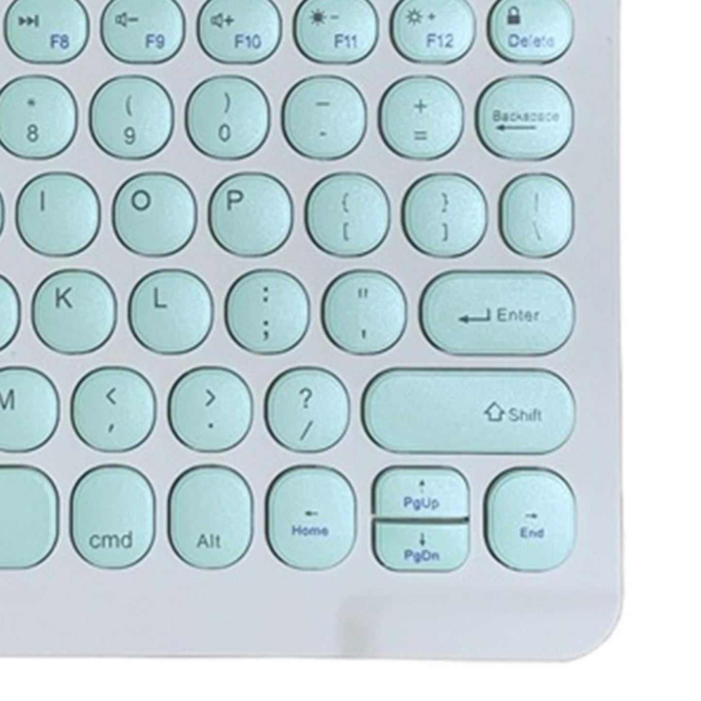 Round Keycap Wireless Bluetooth Keyboard for Phones Laptop Green