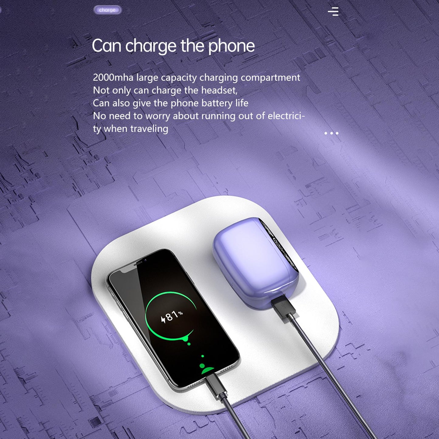 Bluetooth 5.0 M32 Wireless Earbuds Digital LED Display Touch for Workout Gym