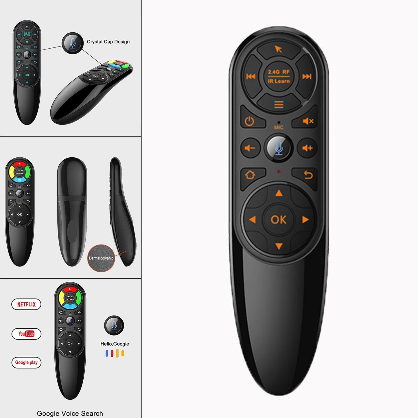 Q6 Remote Control 2.4G Wireless for Projector colorful backlight