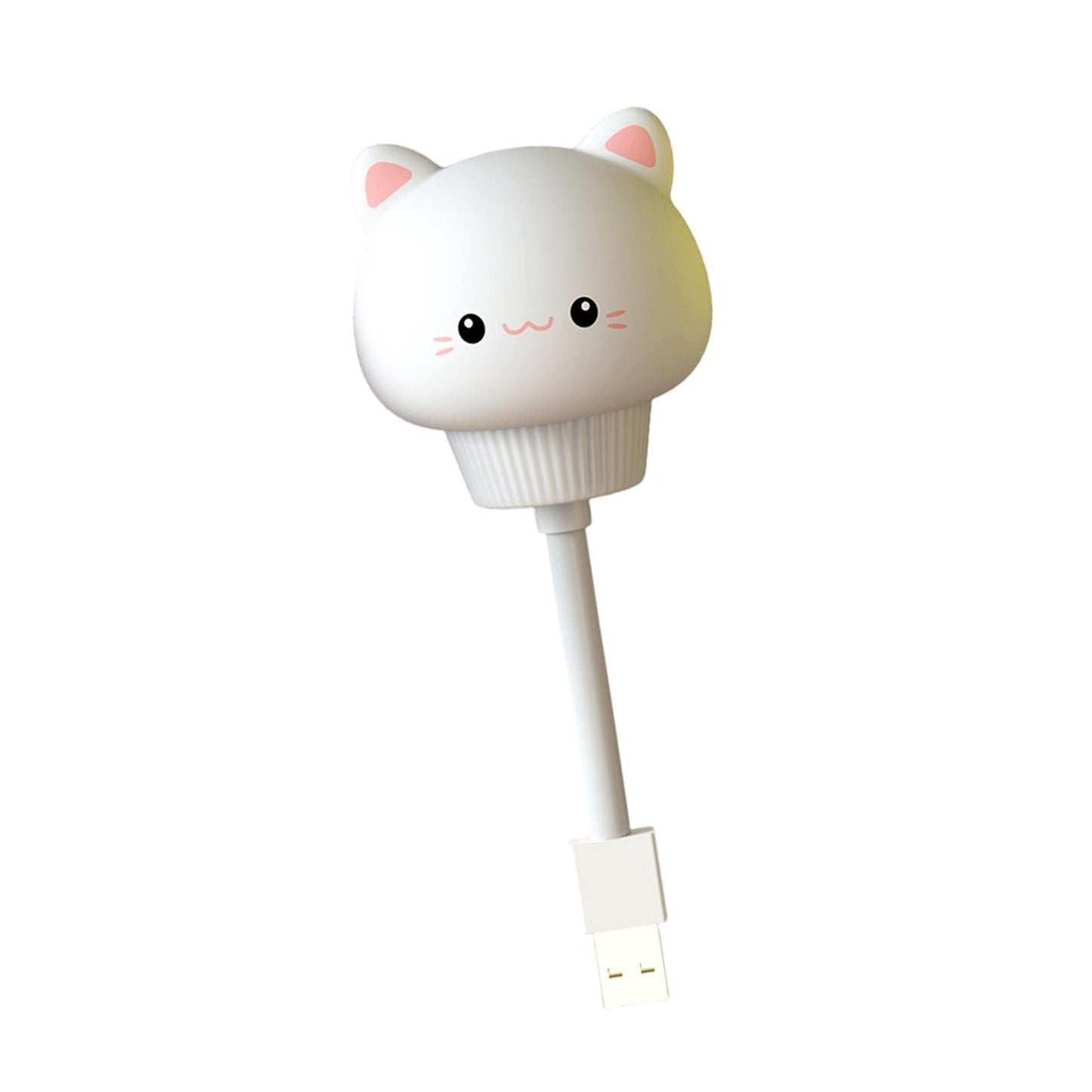 Night Light Under Cabinet Decorations Mini for Bedroom Kitchen Baby Girls White kitten