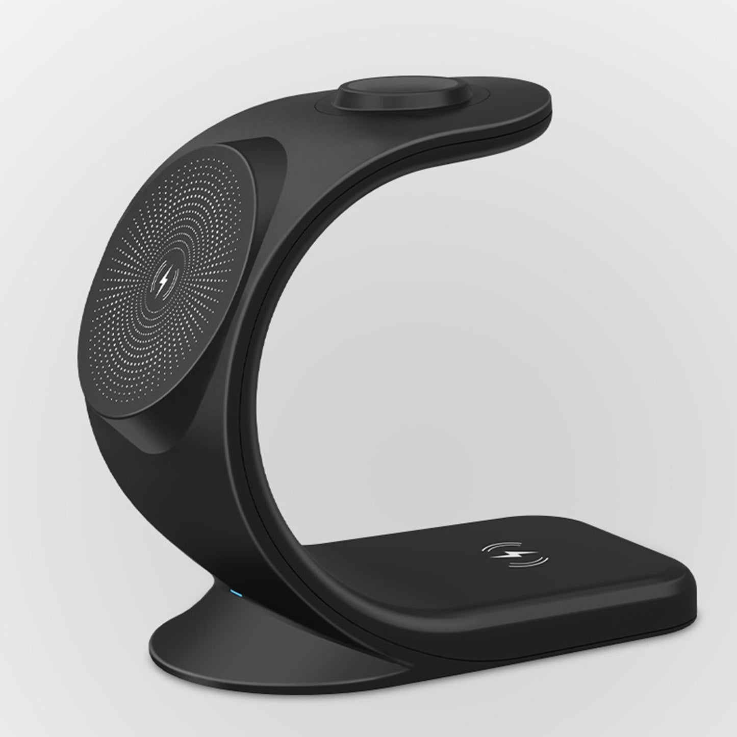 3 in 1 Wireless Magnetic Charger for Earphones 12 Max Pro 11/x/xr iwatch Black