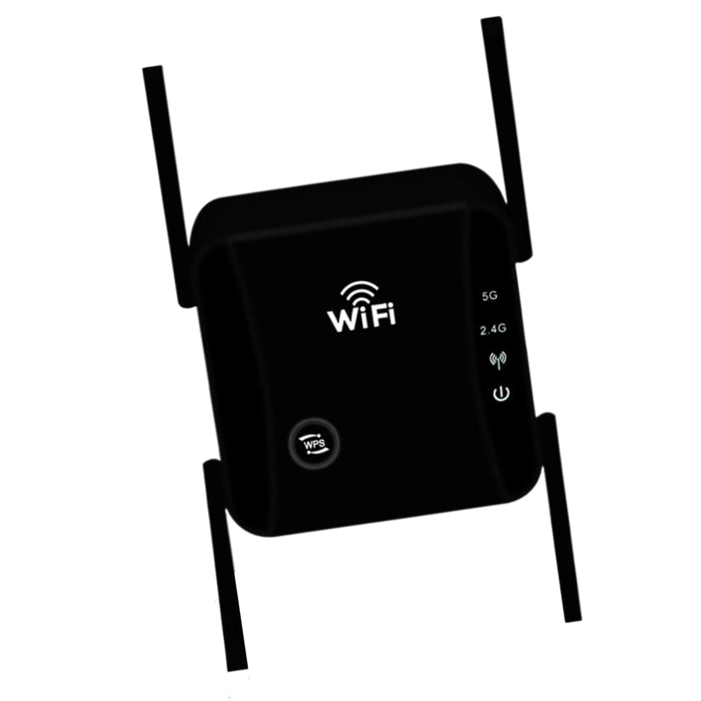 1200Mbps WiFi Extender Repeater 5G 2.4G Dual Band for Home black