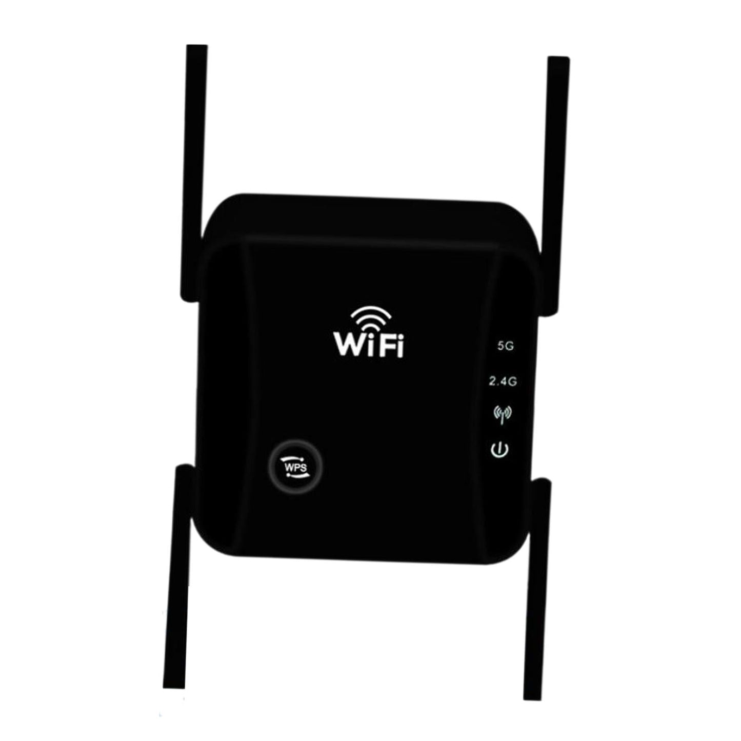 1200Mbps WiFi Extender Repeater 5G 2.4G Dual Band for Home black