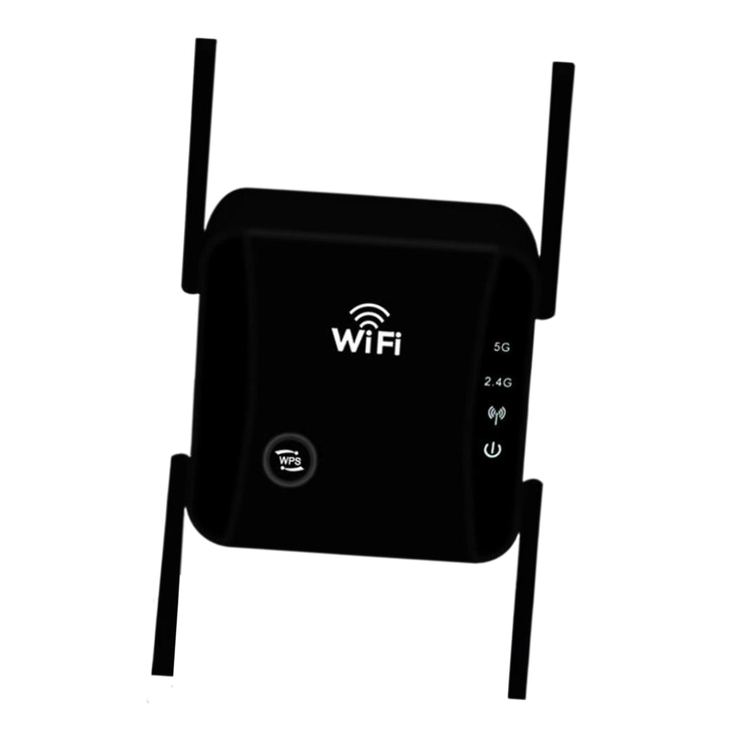 1200Mbps WiFi Extender Repeater 5G 2.4G Dual Band for Home black
