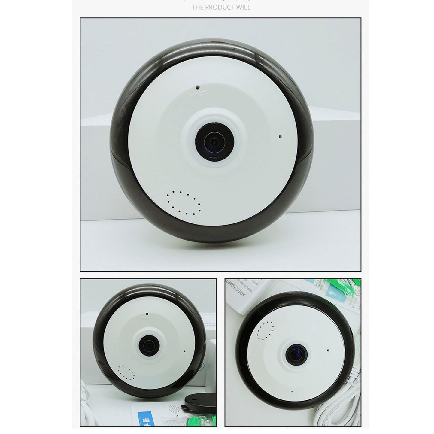 Mini Camera Dual Way Talking 360 Panoramic Fisheye Lens for Car Video 2MP