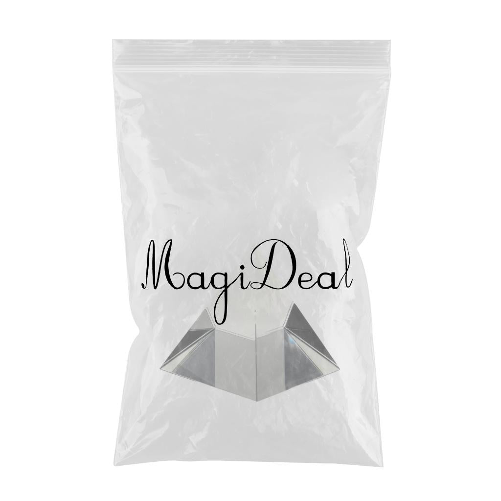 50mm Clear Crystal Pyramid Prism Ornament Photography Science Optics DIY