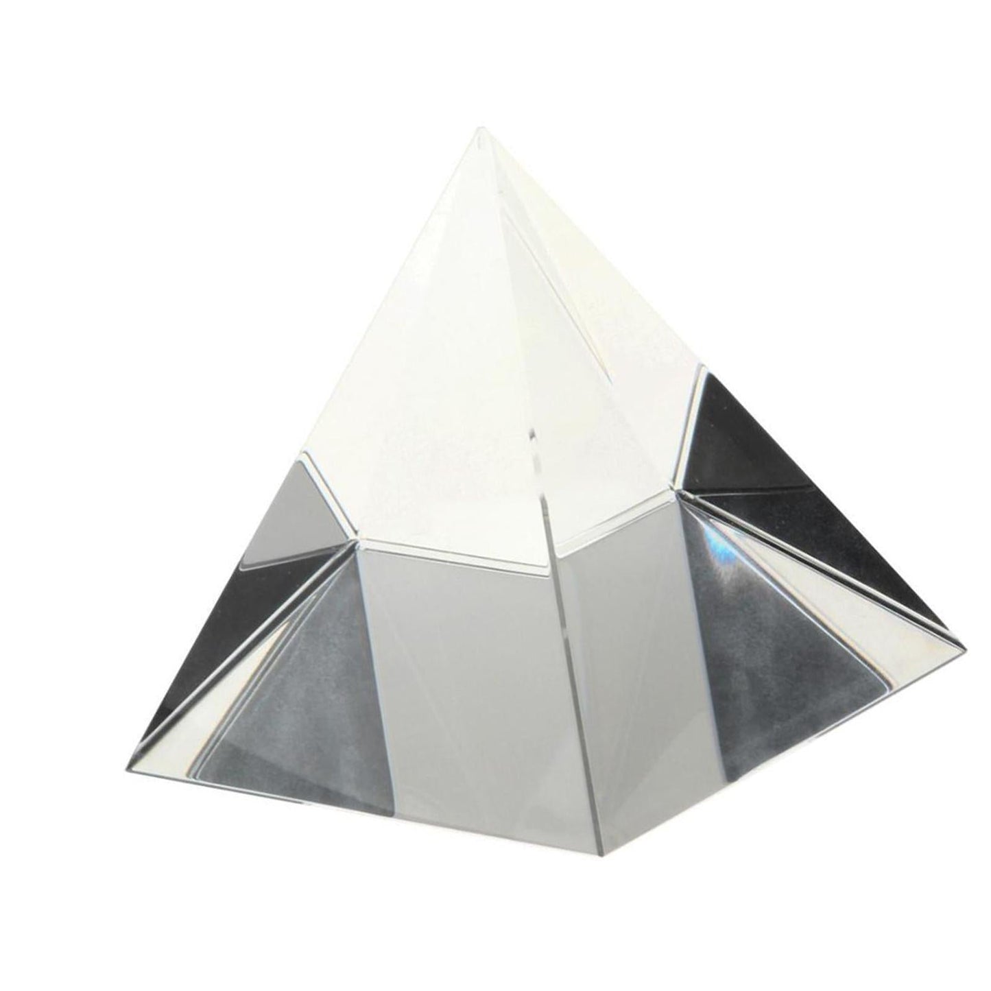 50mm Clear Crystal Pyramid Prism Ornament Photography Science Optics DIY