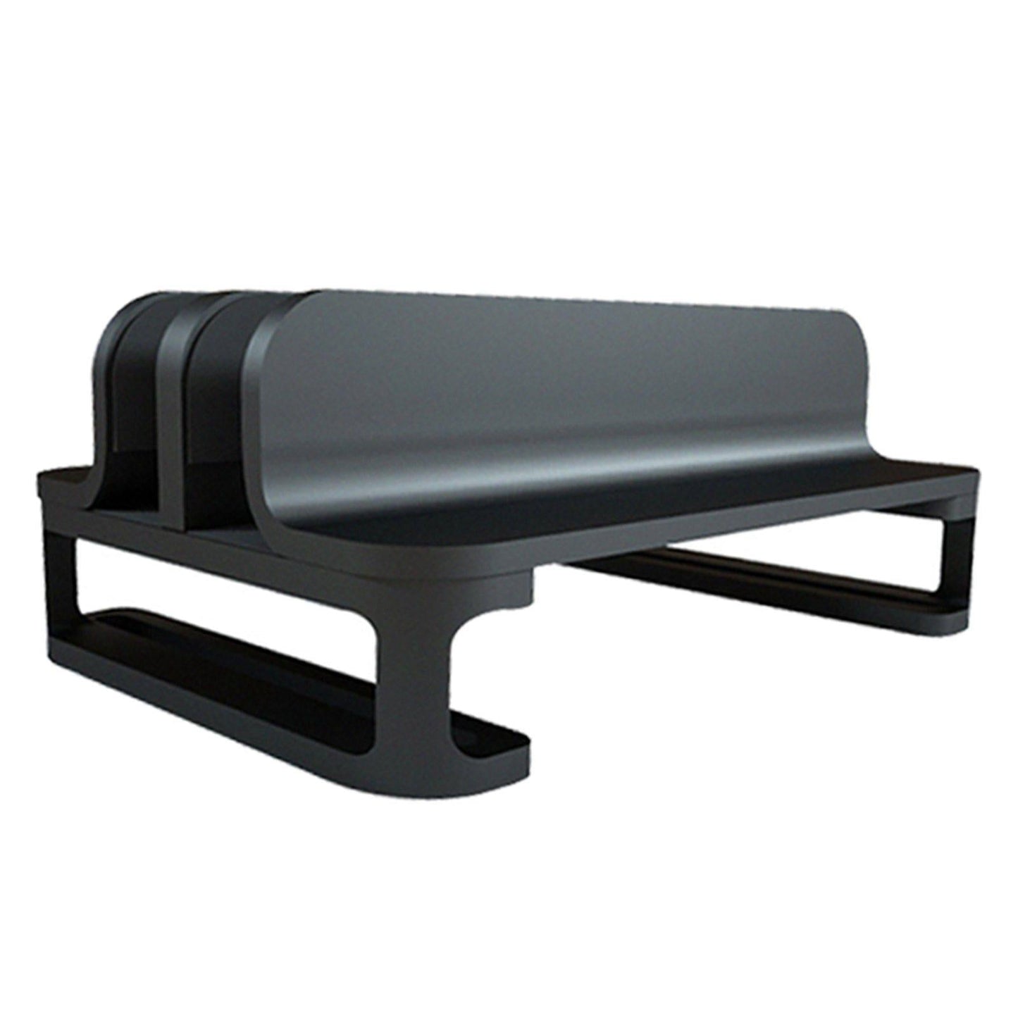 Vertical Laptop Stand Accessories Upgraded Bracket Adjustable for Home Black