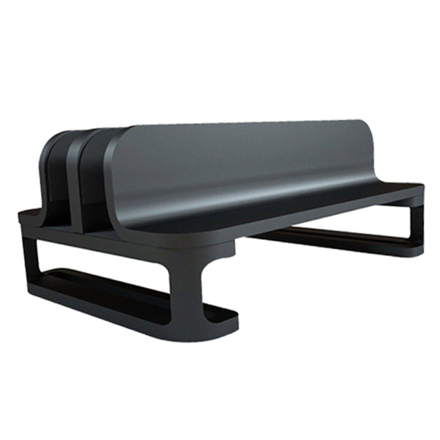 Vertical Laptop Stand Accessories Upgraded Bracket Adjustable for Home Black