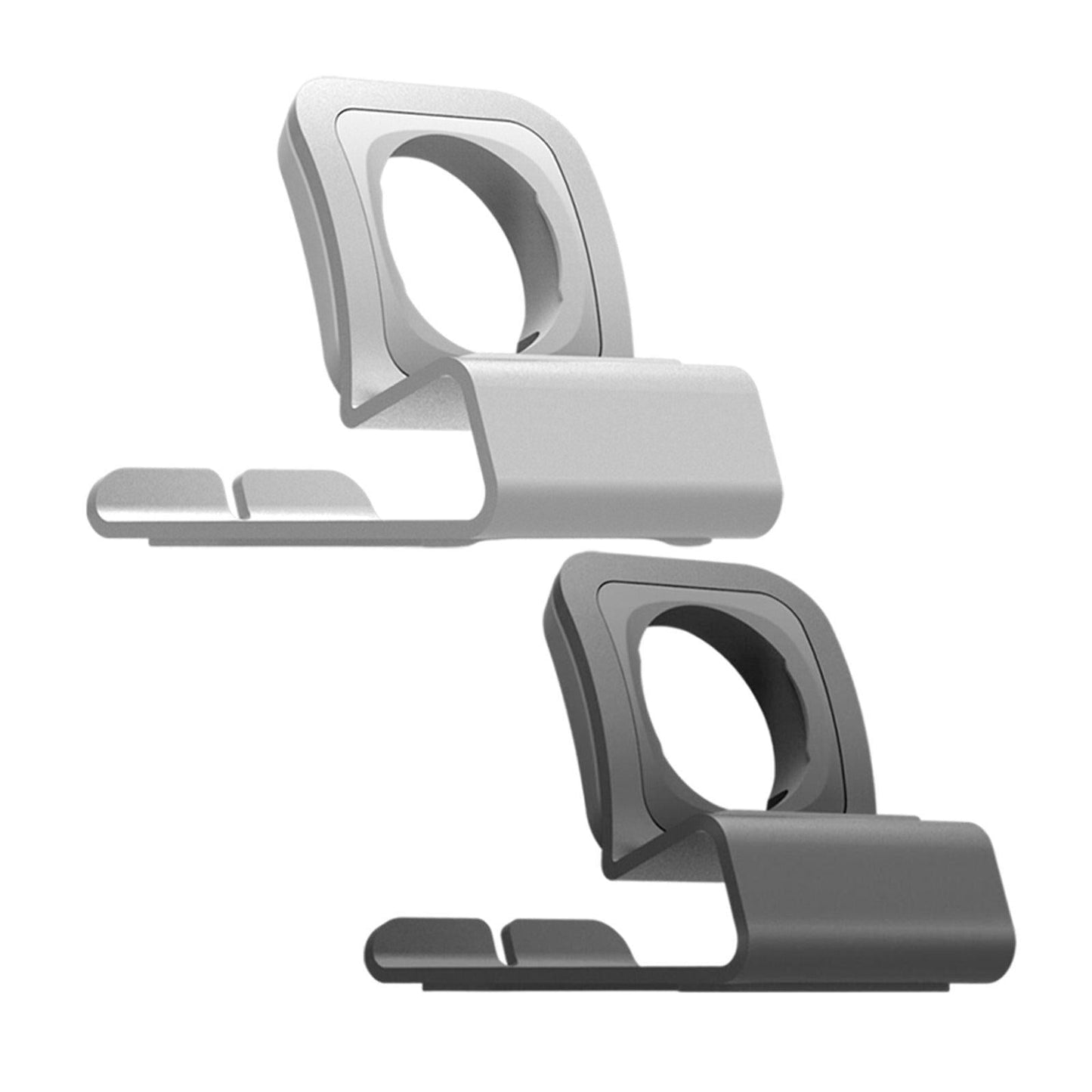 Chargering Station Dock Wireless Charger Holder for Bedroom Office Home Silver