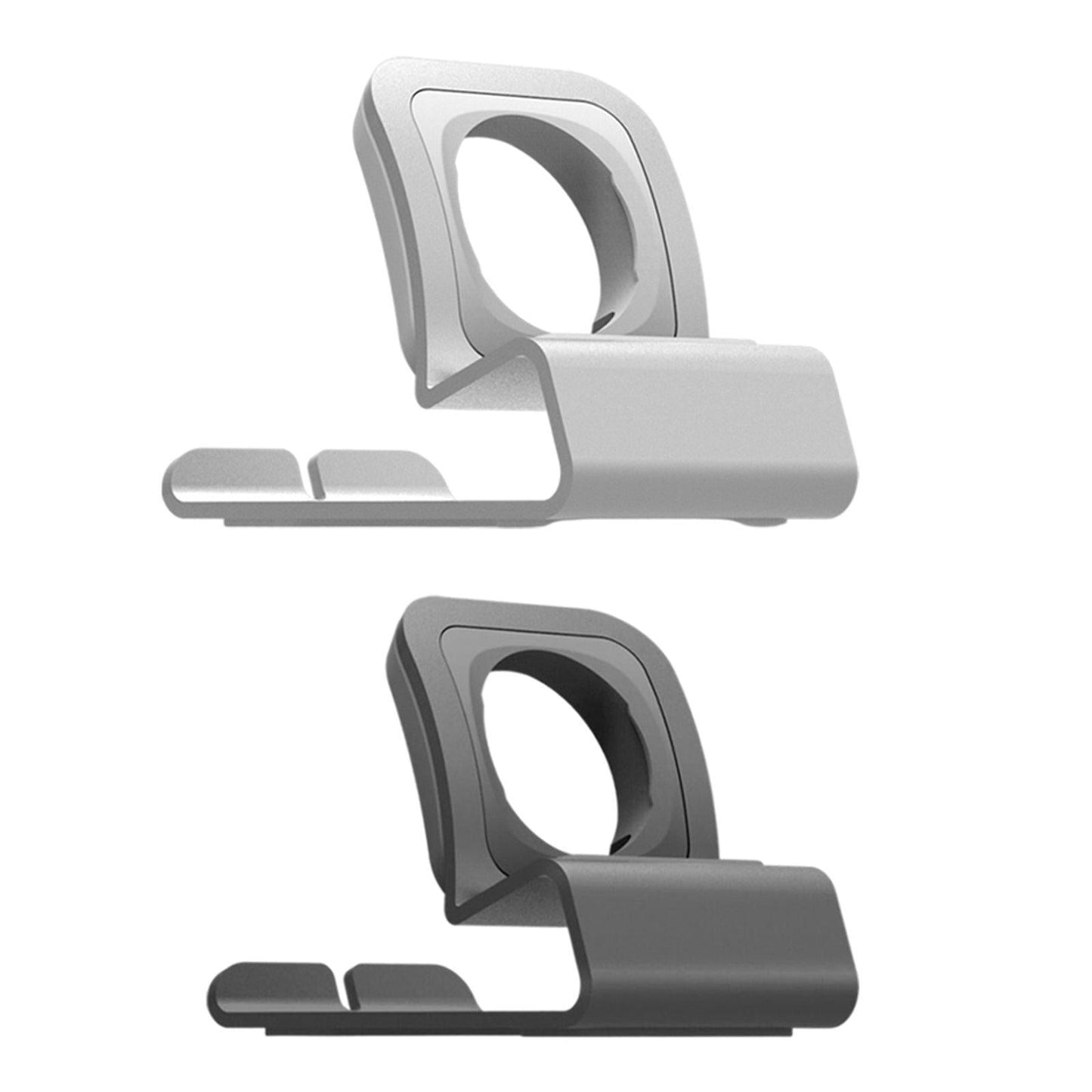 Chargering Station Dock Wireless Charger Holder for Bedroom Office Home Silver