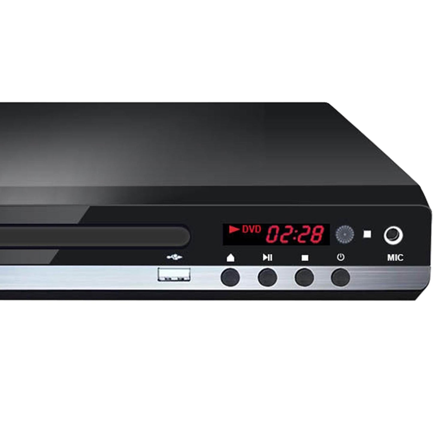DVD Player for TV USB Input Region-Free UHD 1080P for Home Remote Control EU