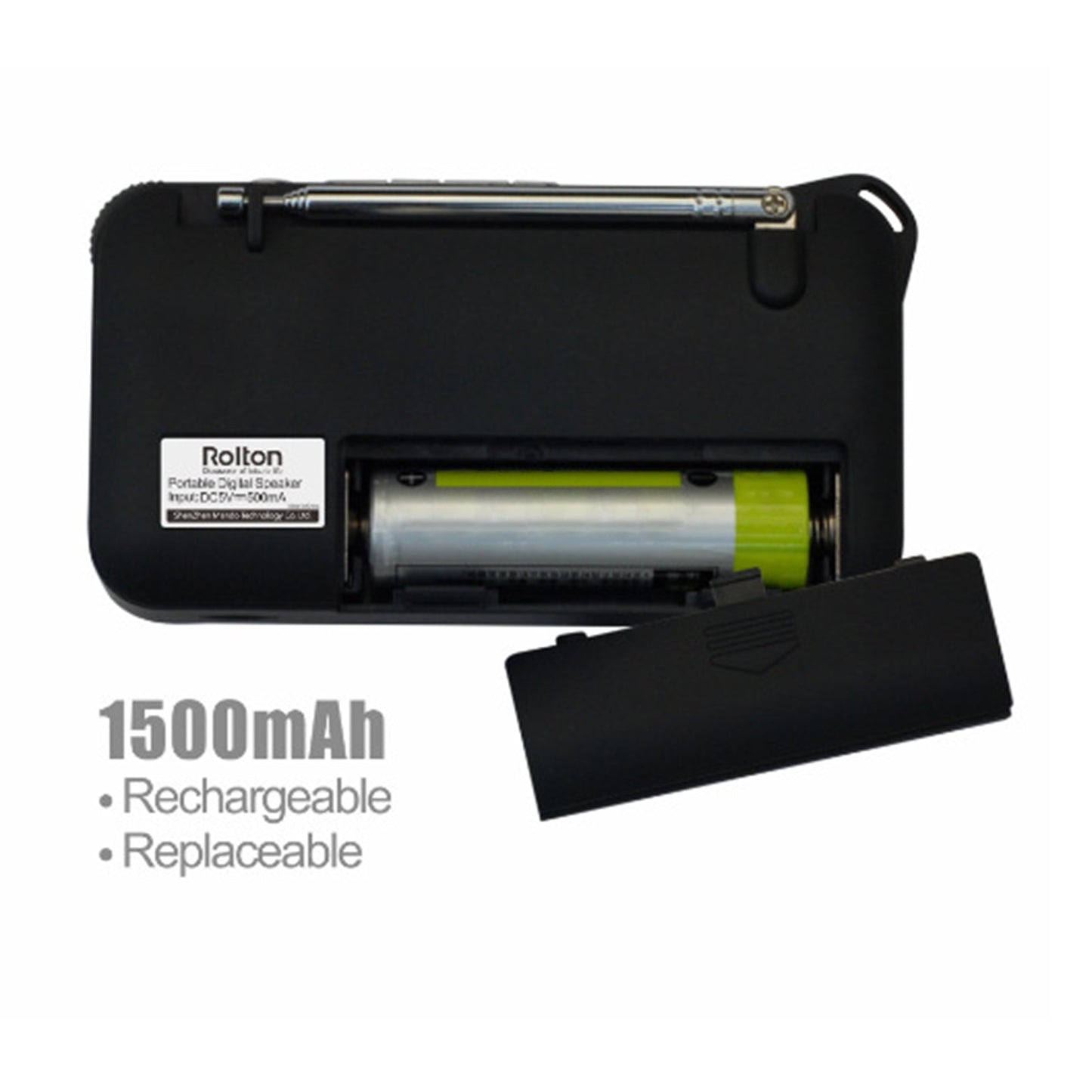 Portable USB FM Radio Emergency Flashlight Creative Gift for Friend Blue