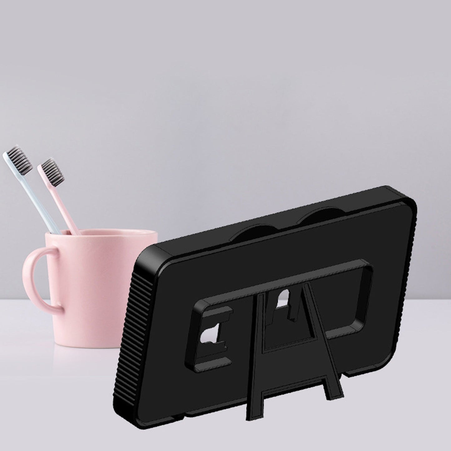 Waterproof Shower Phone Holder Touchable Portable for Bathroom Mobile Phones White