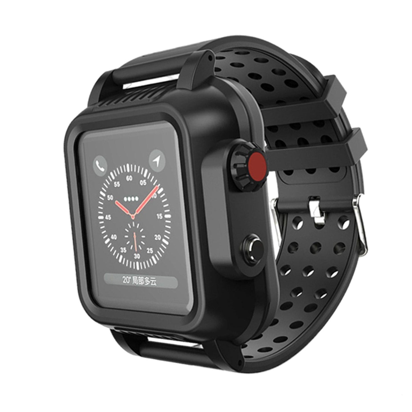 Rugged Protective Case Shockproof Durable for Apple Watch 3rd 4th Generation strap width 44mm