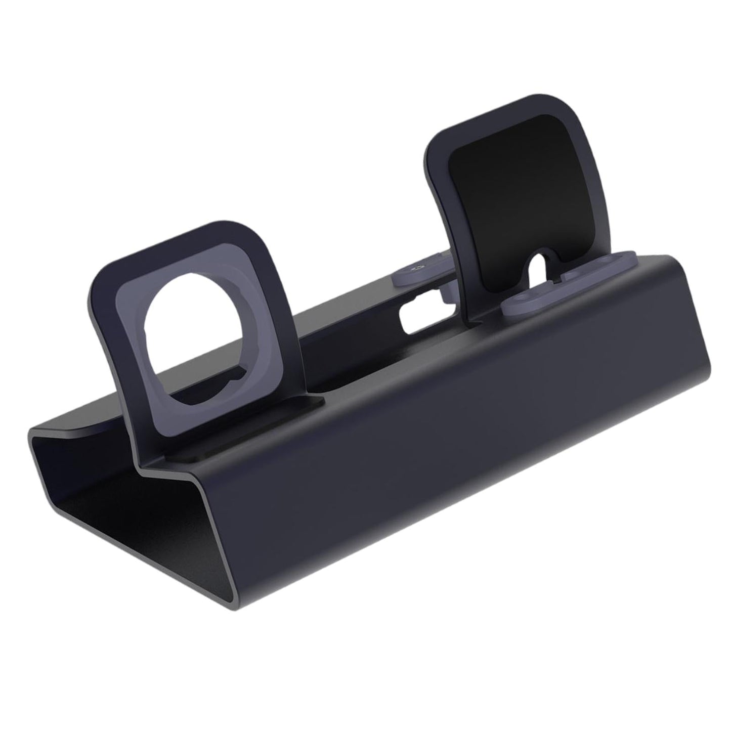 Chargering Station Dock One-Piece Molding 3in1 Shelf Holder for Home gray