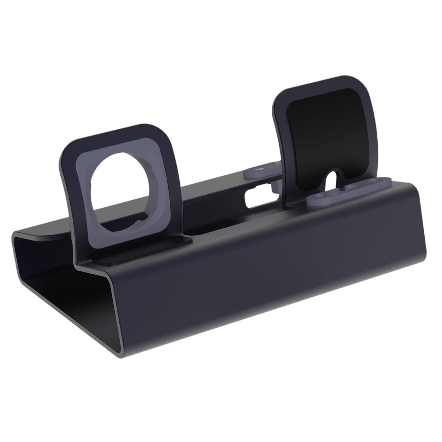 Chargering Station Dock One-Piece Molding 3in1 Shelf Holder for Home gray