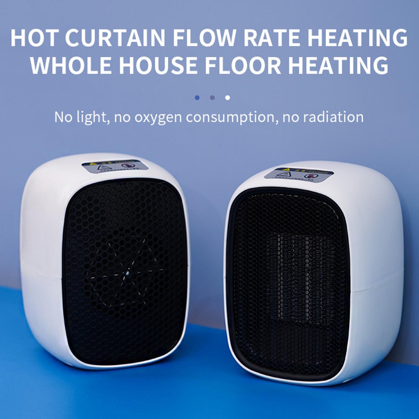 Electric Heater Personal Mini TIP-Over for Bathroom Winter Home Indoor